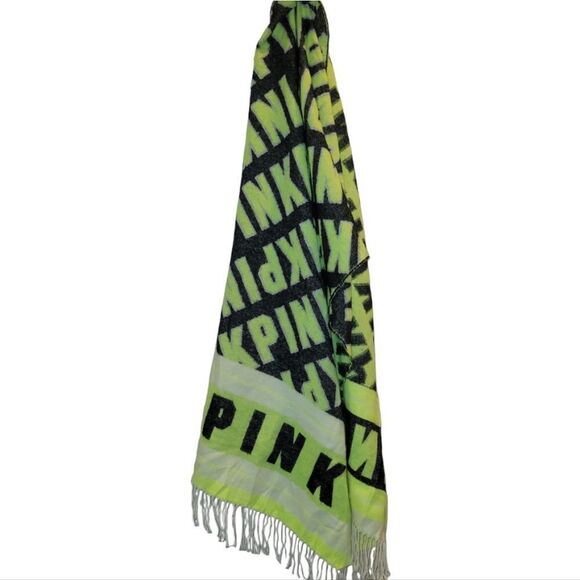 Victoria's Secret PINK Neon Citrus Oversized Blanket Scarf - Picture 1 of 6